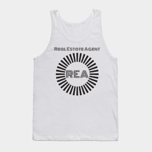 Real Estate Agent Circle Tank Top